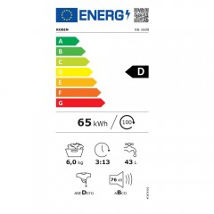 Robin RT-1062D Πλυντήριο Ρούχων 6kg 1000 Στροφών